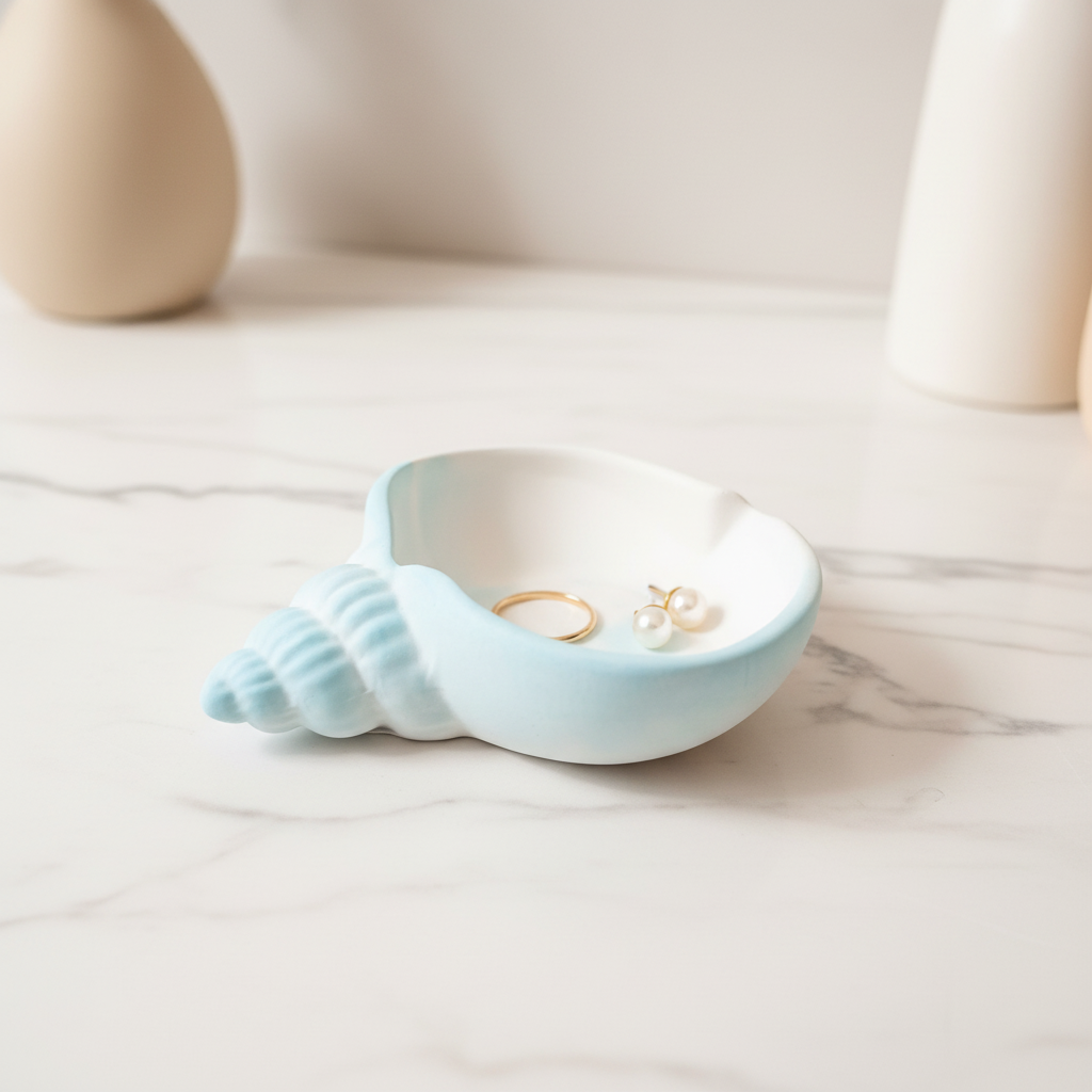 Vide poche coquillage – vue de côté